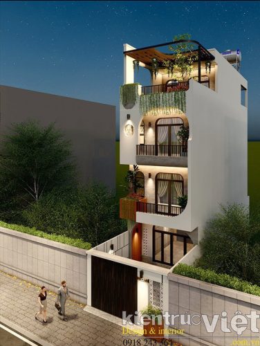 nhà 4 tầng hiện đại