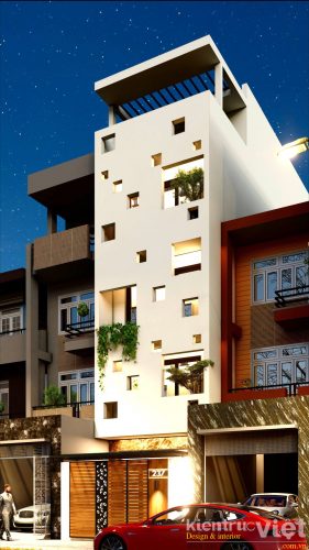 nhà phố 5 tầng đẹp