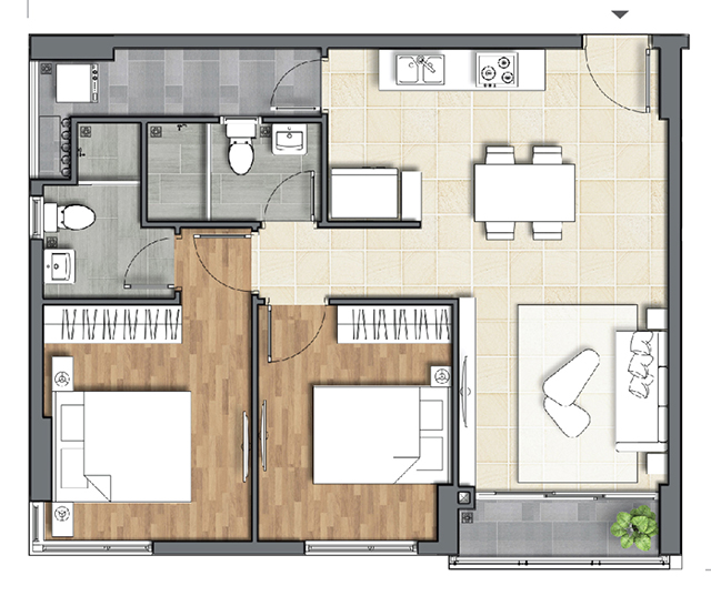 Thiết kế và báo giá thi công nội thất căn hộ D'lusso Quận 2