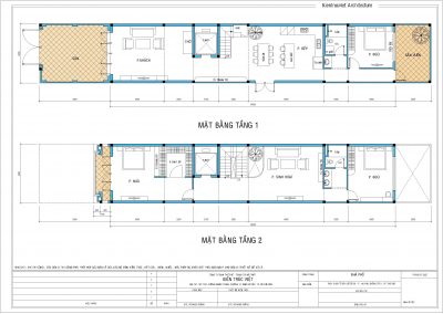 Sơ đồ bố trí không gian nhà phố có thang máy 5x30